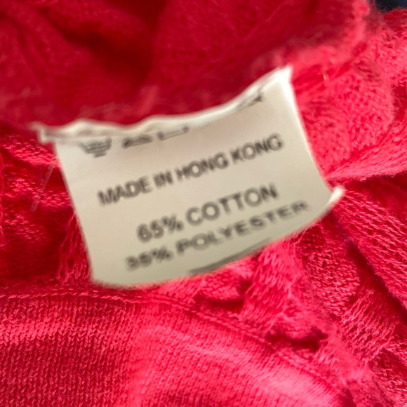 Pink 3/4 Sleeve Button Up- Shell Buttons - Picture 6 of 6